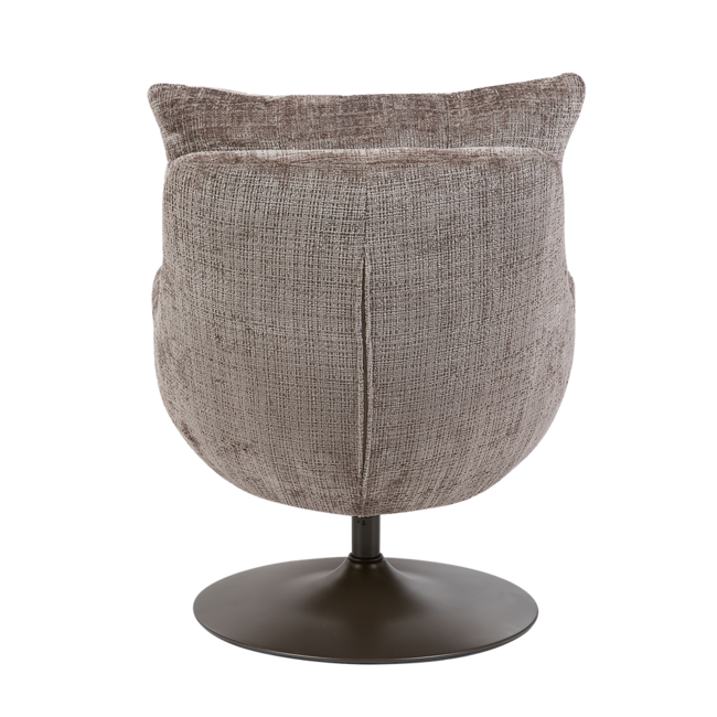 Tower Living Force Fauteuil met hocker - Cremona 24 clay (draaibaar)