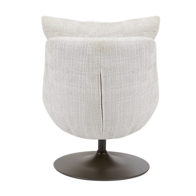 Tower Living Force Fauteuil met hocker - Cremona 02 zand (draaibaar)
