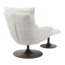 Tower Living Force Fauteuil met hocker - Cremona 02 zand (draaibaar)