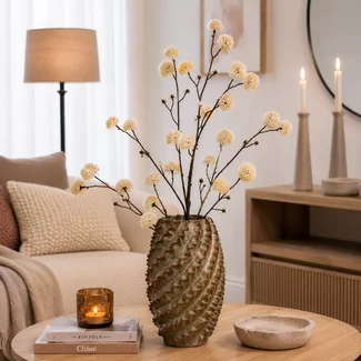 Countryfield Kunsttak Chrysanthemum santini wit -57 x 53 x 113 cm