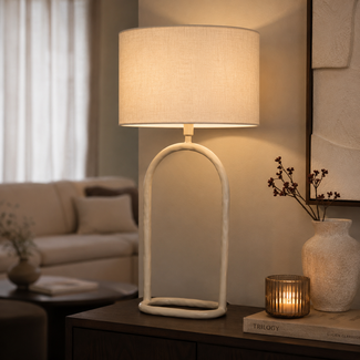Light en Living Lampvoet 20,5x12,5x39 cm ELIORA creme