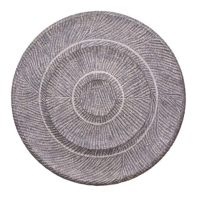 PTMD Wandornament Zoelle Donkergrijs MDF carved L