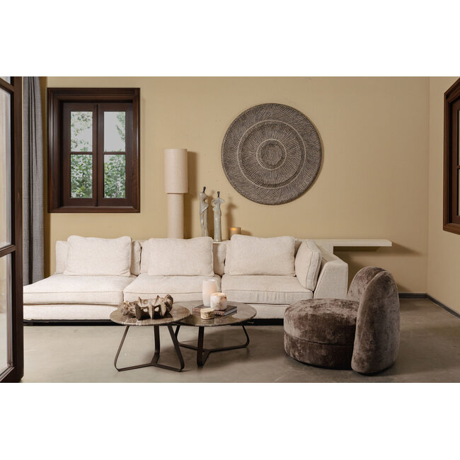 PTMD Wandornament Zoelle Donkergrijs MDF carved M