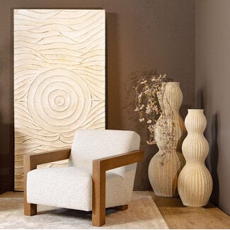 PTMD Wandpaneel Jazel OffWhite MDF wave patroon S