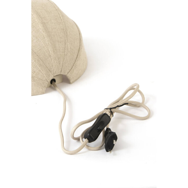 Light en Living Wandlamp E14 30x16x19 cm ZOSIA linnen naturel