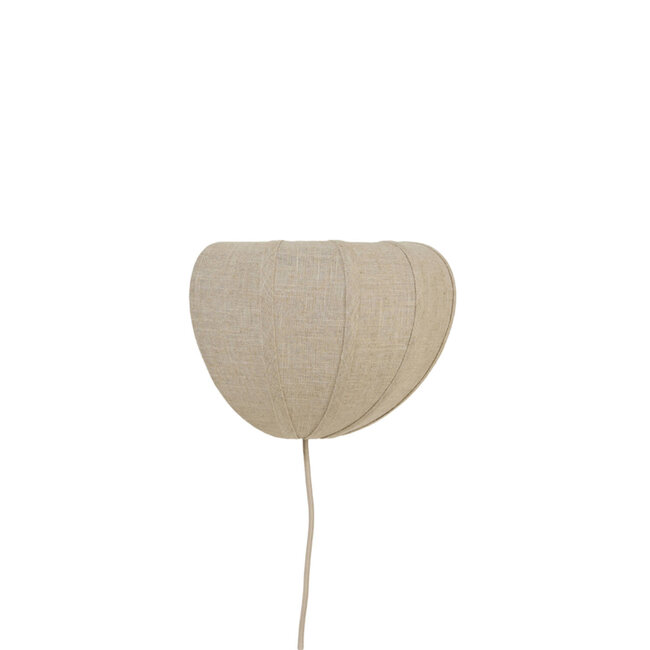 Light en Living Wandlamp E14 30x16x19 cm ZOSIA linnen naturel