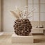 Light en Living Vaas deco 46x22x36,5 cm VELINA bruin-brons