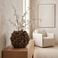 Light en Living Vaas deco 33,5x19x28,5 cm VELINA bruin-brons