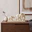 Light en Living Ornament 46x11,5x21,5 cm ELEPHANT zand+goud
