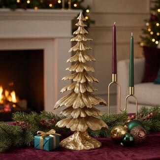 Light en Living Ornament 20,5x14x51 cm TREE goud