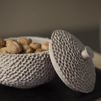 Light en Living Deco box Ø19,5x16,5 cm COLDROS zand