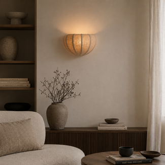 Light en Living Wandlamp E14 30x16x19 cm ZOSIA linnen naturel