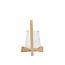 Light en Living Windlicht Ø18x26,5 cm ANOSY glas helder+hout zand