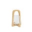 Light en Living Windlicht Ø18x26,5 cm ANOSY glas helder+hout zand