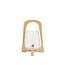 Light en Living Windlicht Ø18x26,5 cm ANOSY glas helder+hout zand