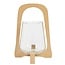 Light en Living Windlicht Ø18x26,5 cm ANOSY glas helder+hout zand