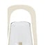 Light en Living Windlicht Ø18x26,5 cm ANOSY glas helder+hout crème