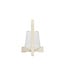 Light en Living Windlicht Ø18x26,5 cm ANOSY glas helder+hout crème