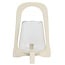 Light en Living Windlicht Ø18x26,5 cm ANOSY glas helder+hout crème