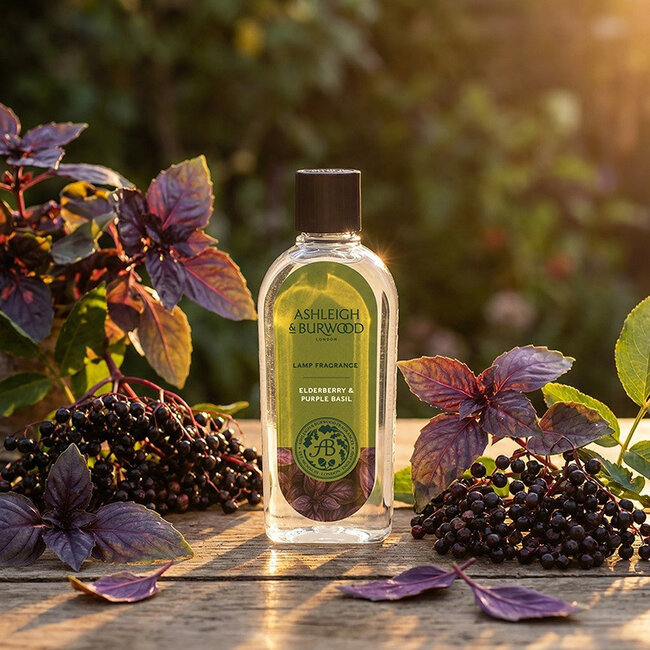 Ashleigh & Burwood Geurlamp olie Elderberry & Purple Basil L