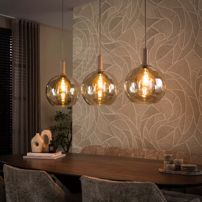 WoonStijl Hanglamp 3 Lichts Sfera beige