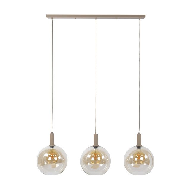 WoonStijl Hanglamp 3 Lichts Sfera beige