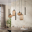 WoonStijl Hanglamp Serene 4+3-lichts Sienna Bruin