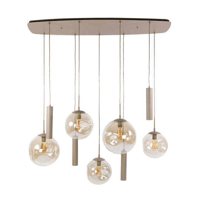 WoonStijl Hanglamp Stellar pendel 5+4-lichts Beige
