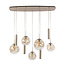 WoonStijl Hanglamp Stellar pendel 5+4-lichts Beige