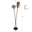WoonStijl Vloerlamp Serene 2-lichts Sienna Bruin