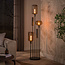 WoonStijl Vloerlamp Serene switch getrapt 2+3-lichts Sienna bruin