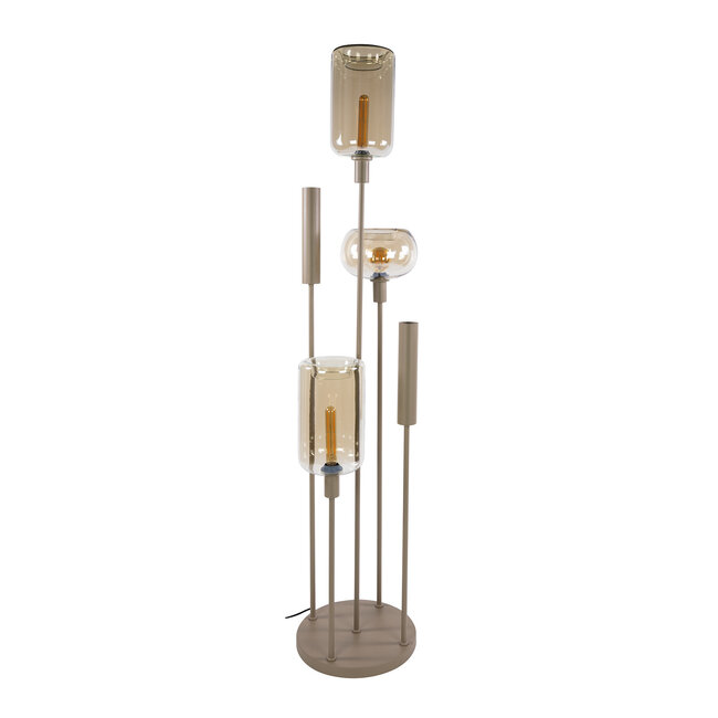 WoonStijl Vloerlamp Serene switch getrapt 2+3-lichts Beige