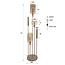 WoonStijl Vloerlamp Serene switch getrapt 2+3-lichts Beige
