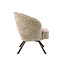 WoonStijl Fauteuil Salon Cross draaibaar Monti zand- frame bruin