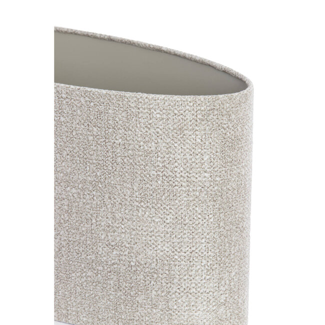 Light en Living Kap ovaal recht smal 30-15-25 cm BRANDY beige