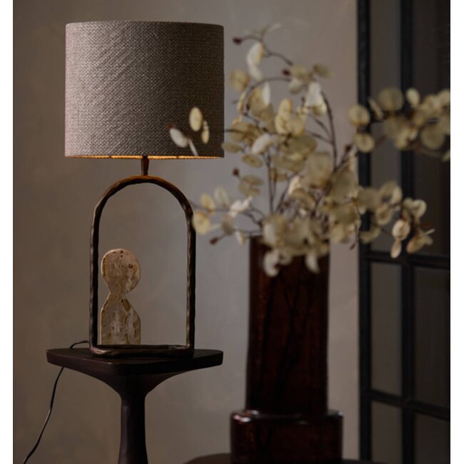 Light en Living Kap ovaal recht smal 30-15-25 cm BRANDY beige
