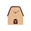 Karlsson Wandklok Highland Cow Cuckoo - latte bruin
