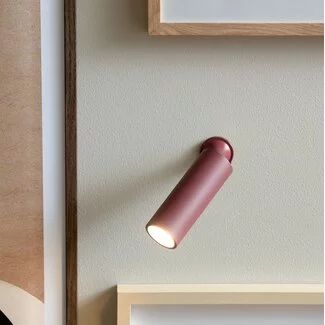 Leitmotiv Wandlamp magnetisch Paris - Burgundy rood