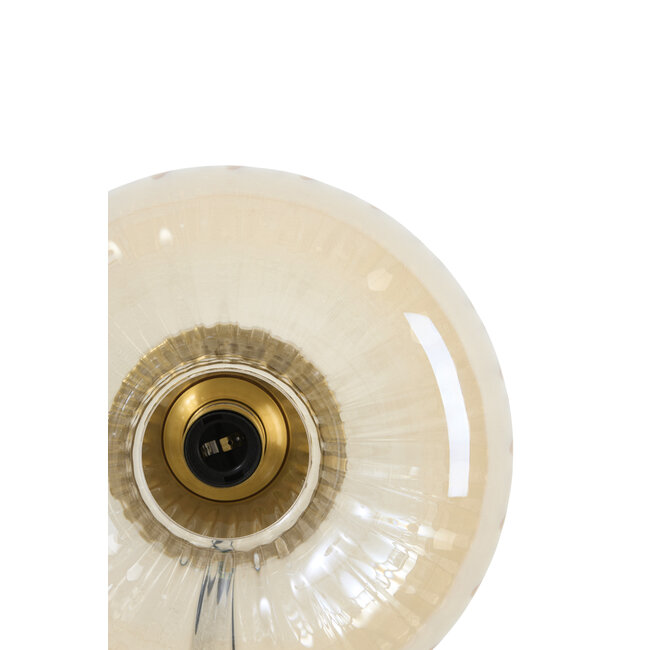 Light en Living Wandlamp Ø30 cm MASHA glas amber+goud