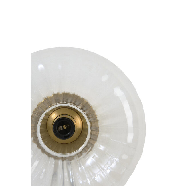 Light en Living Wandlamp Ø30 cm MASHA glas helder+goud