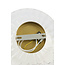 Light en Living Wandlamp Ø30 cm MASHA glas helder+goud