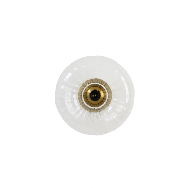 Light en Living Wandlamp Ø30 cm MASHA glas helder+goud