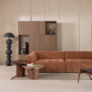 Woood Omaire 4-Zits Bank Chenille Roestbruin [FSC]