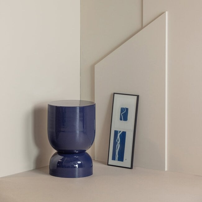 Woood Hekla Bijzettafel Metaal Donkerblauw