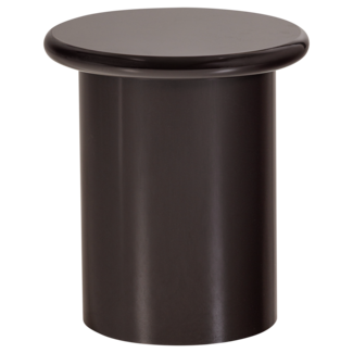 Woood Mavon Bijzettafel Mdf Hoogglans 45xo40 Cm Donkerbruin [FSC]