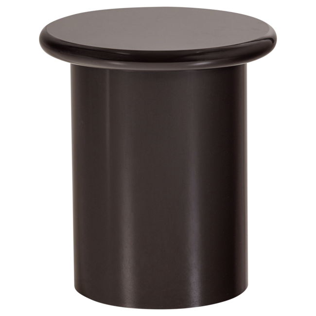Woood Mavon Bijzettafel Mdf Hoogglans 45xo40 Cm Donkerbruin [FSC]