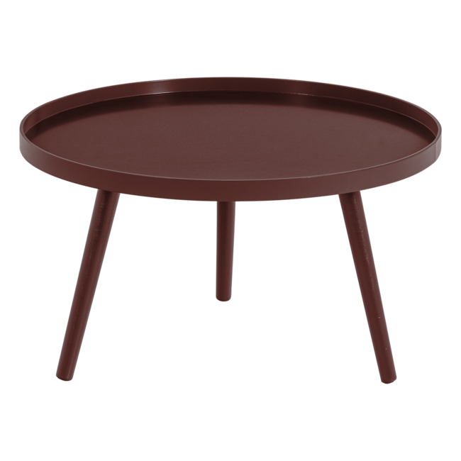 Woood Mesa Bijzettafel L 34xo60 Cm Hout Bordeauxrood [FSC]
