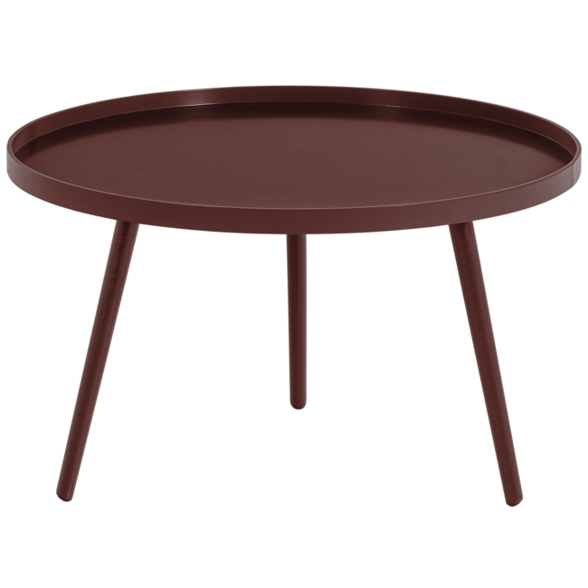 Woood Mesa Bijzettafel Xl 39xo78 Cm Hout Bordeauxrood [FSC]