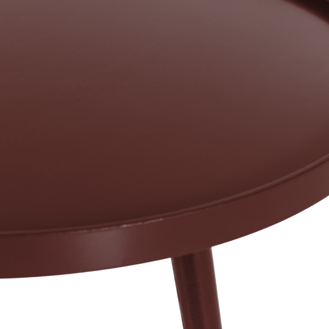 Woood Mesa Bijzettafel Xl 39xo78 Cm Hout Bordeauxrood [FSC]