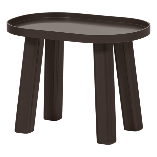 Woood Mosa Bijzettafel Hout 60x41 Cm Donkerbruin [FSC]